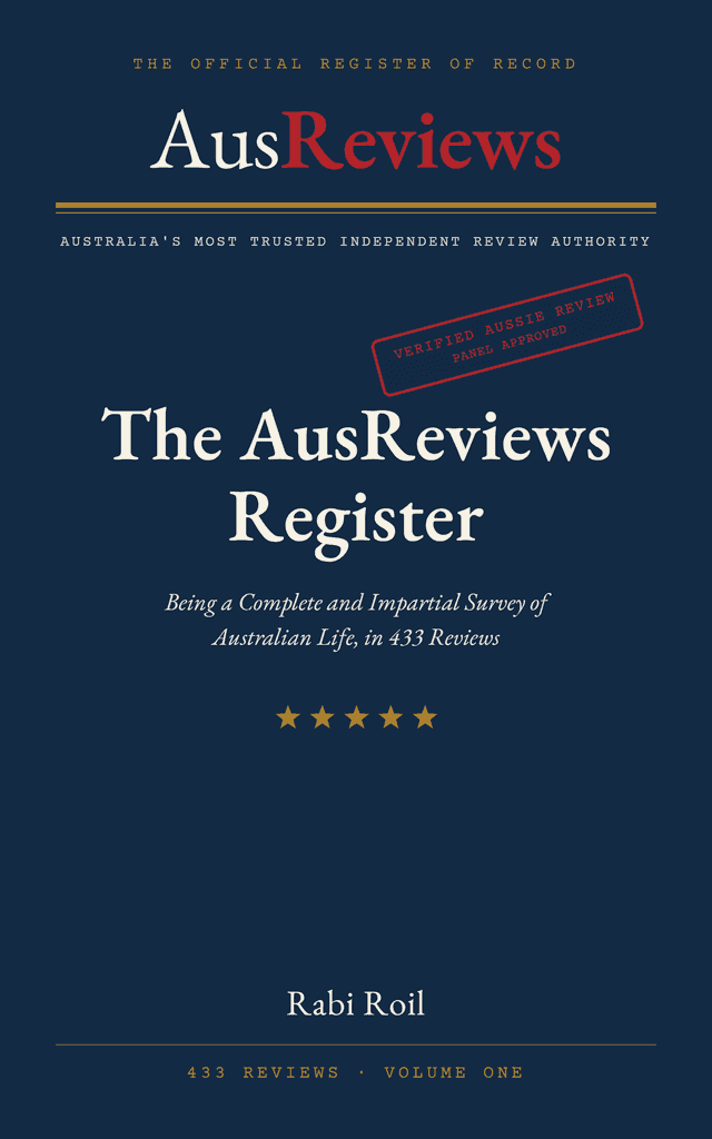 Front cover of The AusReviews Register — Volume One, 433 reviews